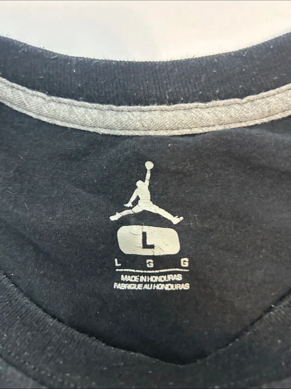 Jordan 8s Black Short Sleeve Tee with Red and White Jumpman Graphic
